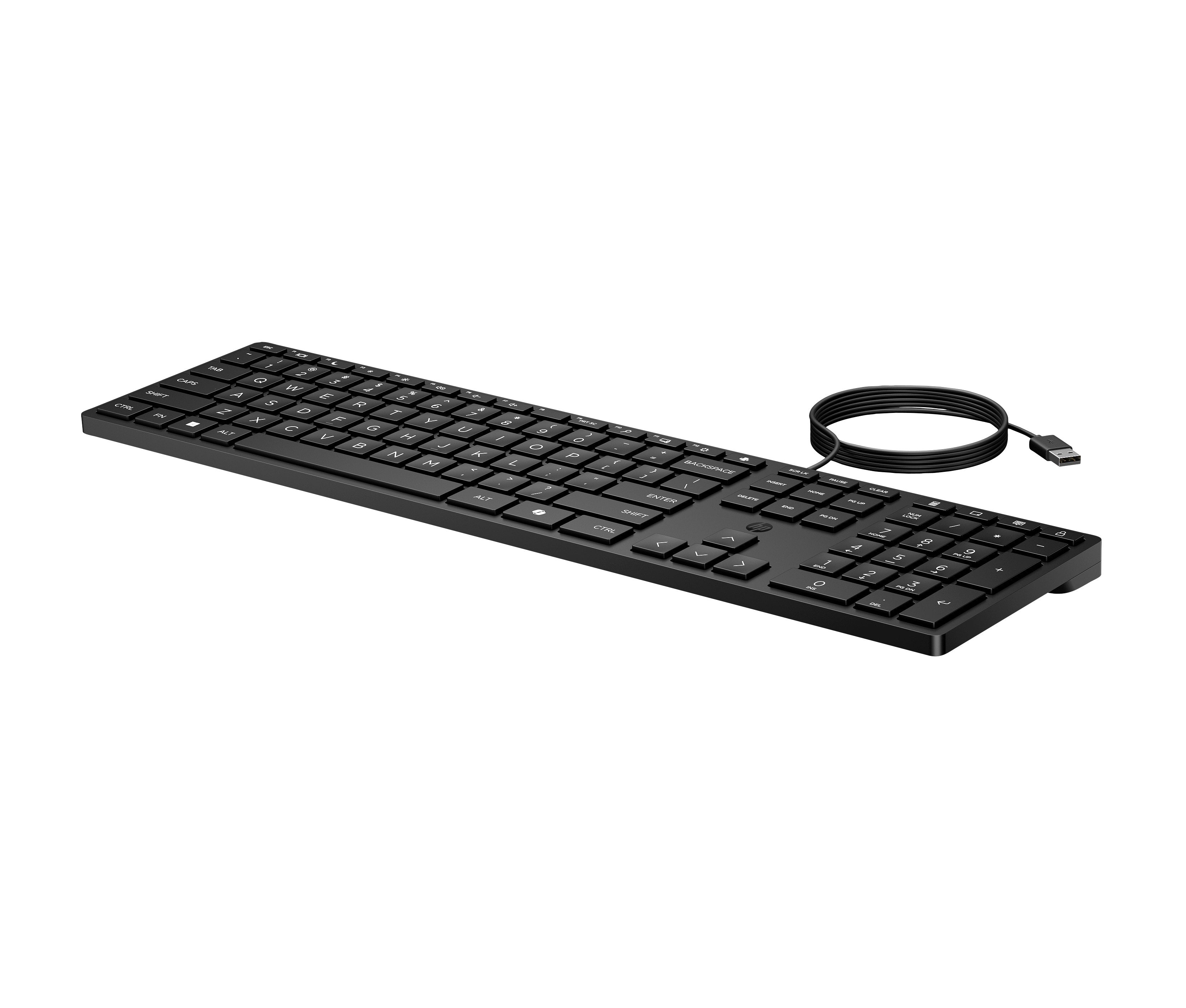 EAN 0194721888051 - HP 320K Wired Keyboard teclado Oficina USB Negro imagen 8
