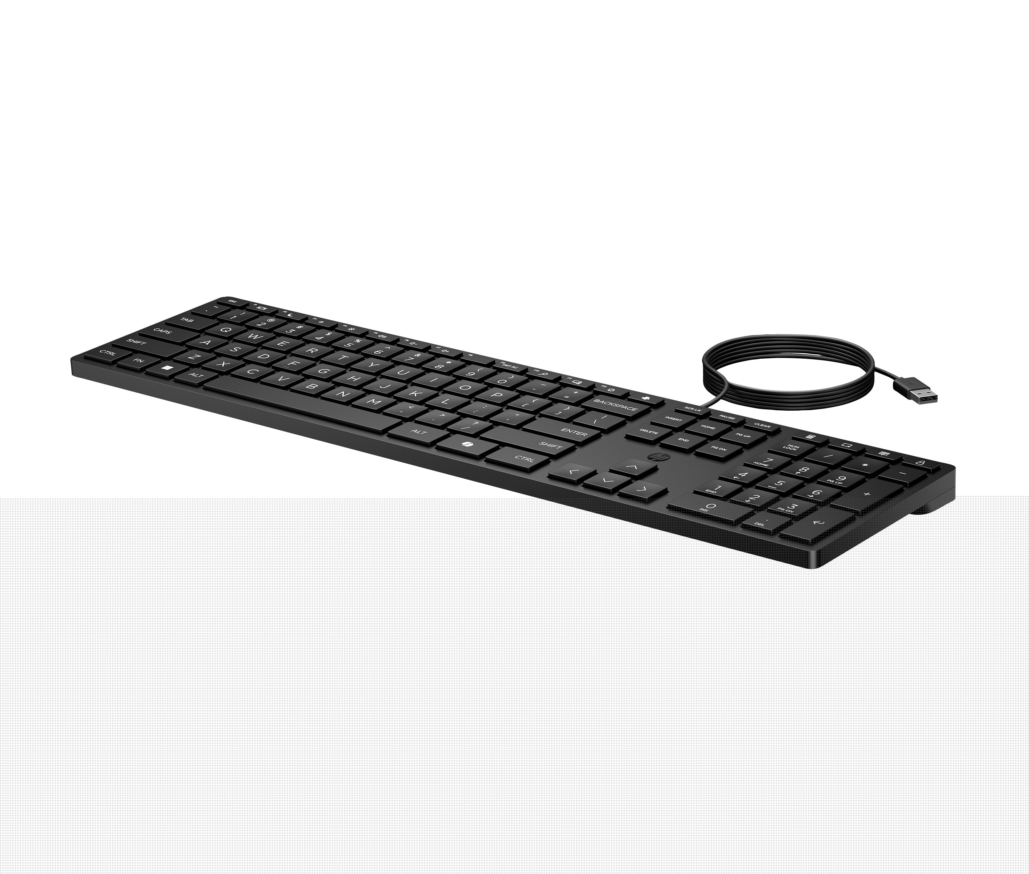 EAN 5715063730812 - HP 320K Wired Keyboard teclado Oficina USB Negro imagen 8