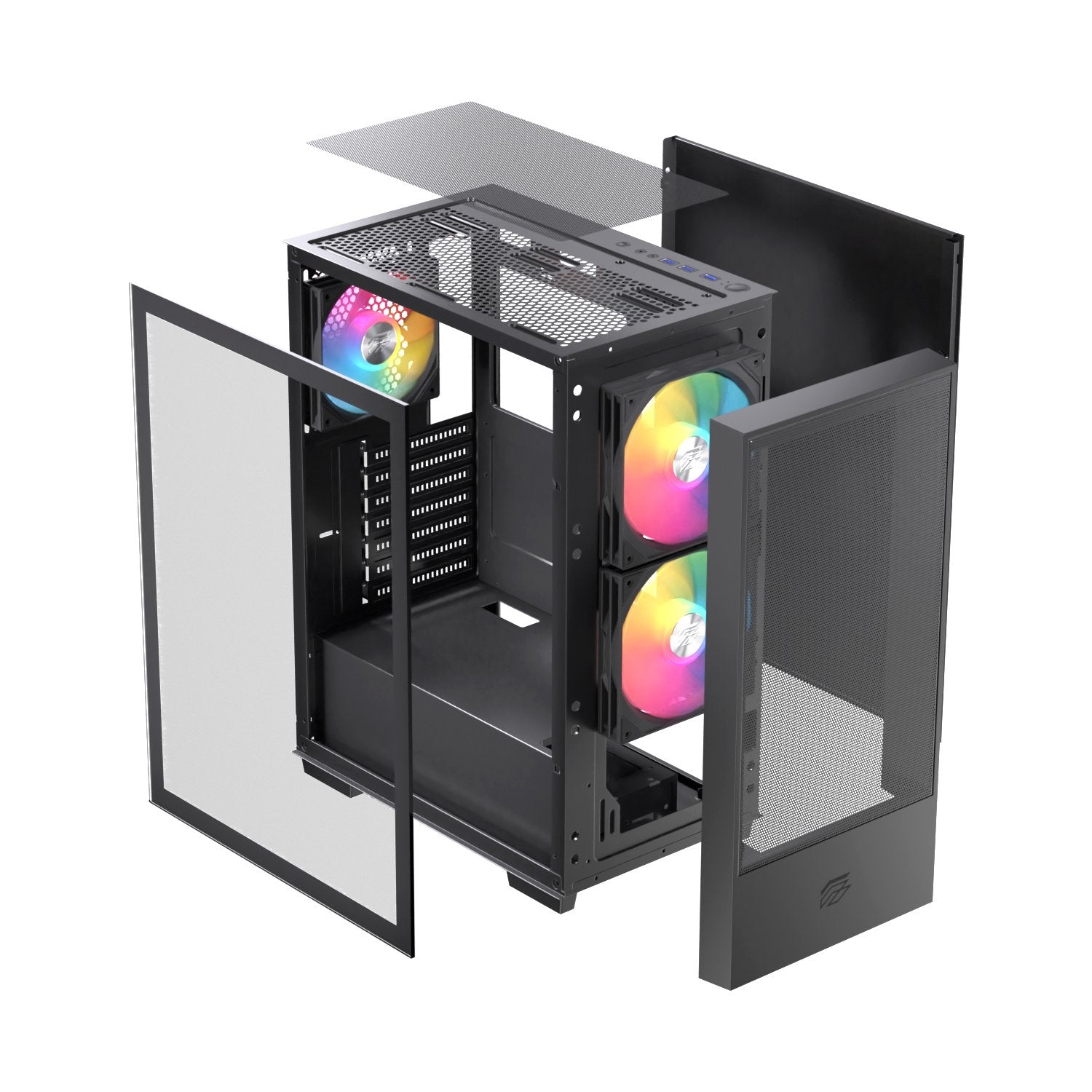 EAN 6977277364477 - Einarex EXCS-PL-100R-B carcasa de ordenador Midi Tower Negro imagen 4