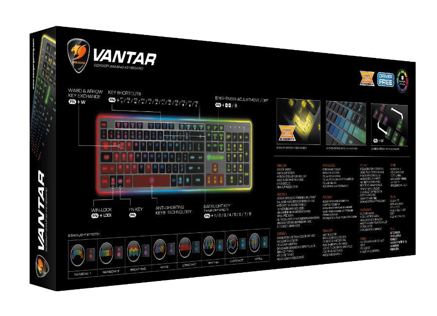 Cougar Gaming Teclado Vantar Swiss-Layout