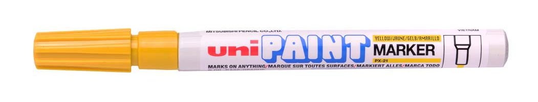 Uniball Marcador Paint Px-21l Amarillo -12u-