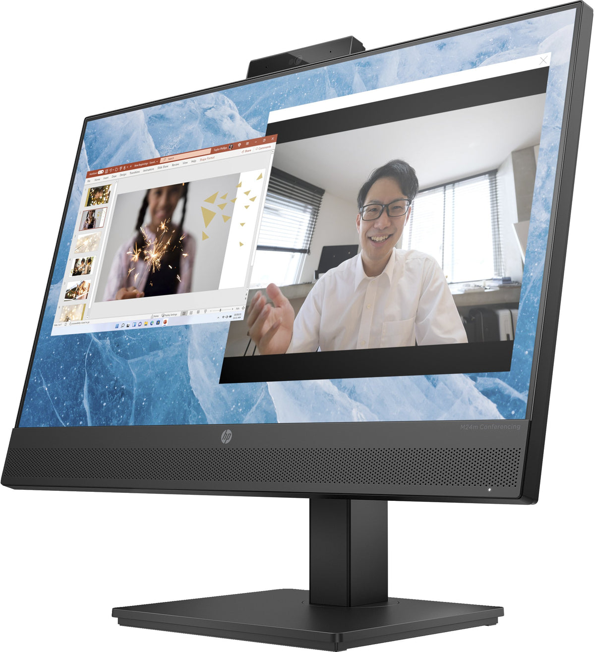 EAN 5715063348161 - HP M24m Conferencing Monitor pantalla para PC 60,5 cm (23.8") 1920 x 1080 Pixeles Full HD LED Negro imagen 3