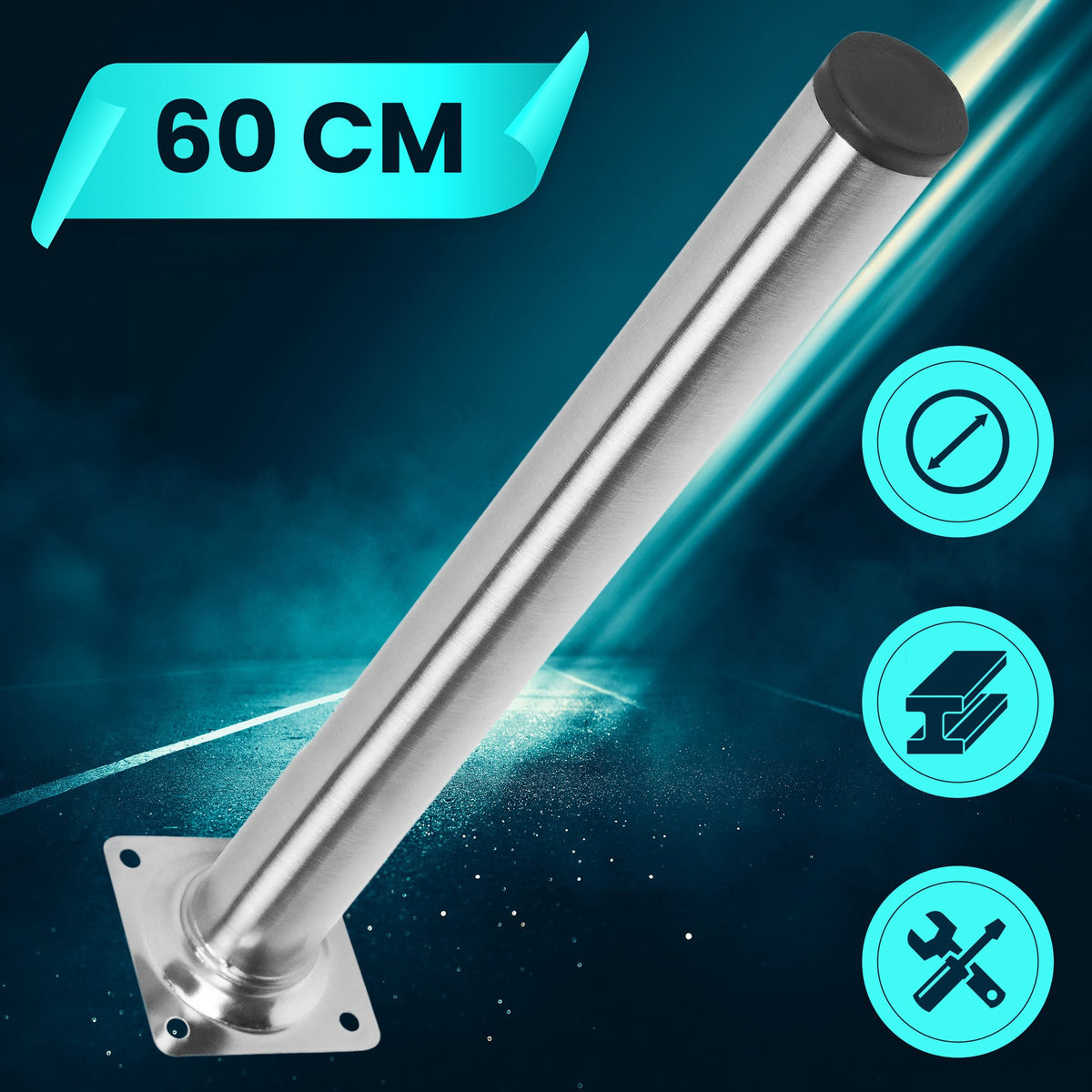 EAN 5902560366891 - Extralink P600 BALCONY HANDLE WITH U-BOLTS M8 imagen 3
