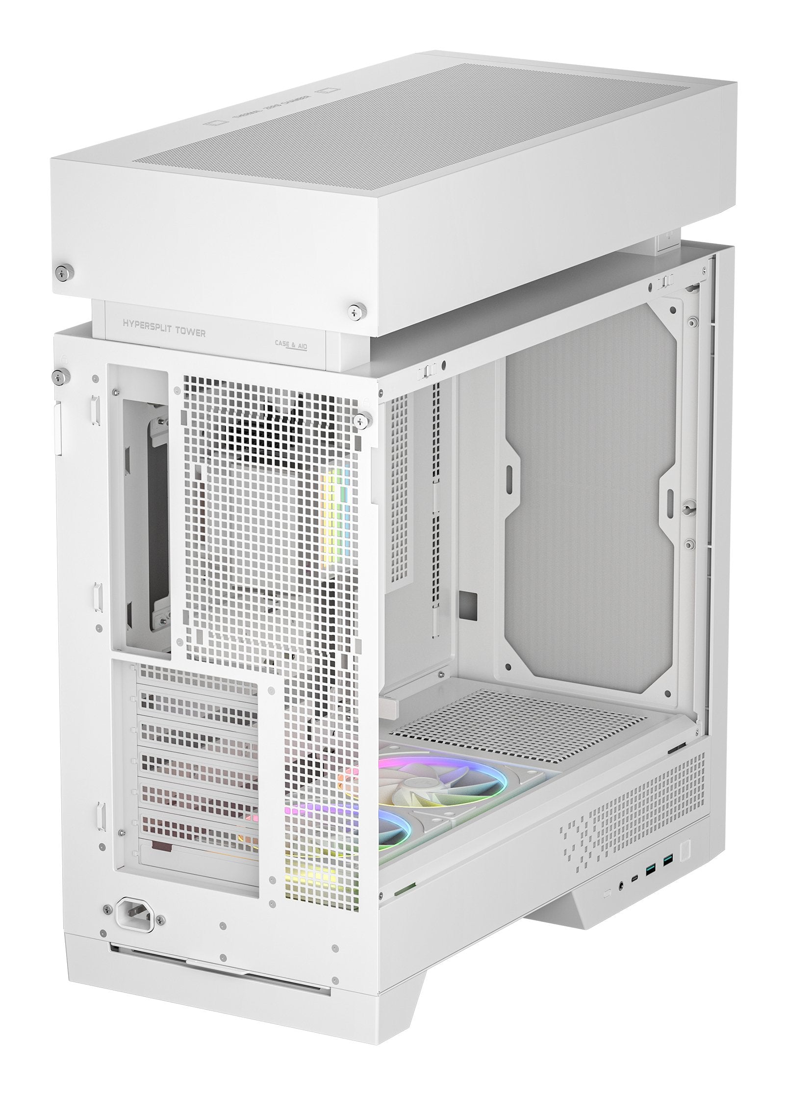 Caja Pc Deepcool Cl6600 Wh Atx 360 Aio Blanco