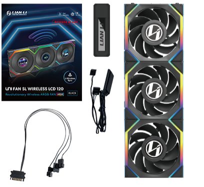 Ventilador 120x120 Lian Li Unifan Sl Wireless Lcd Bk Rv