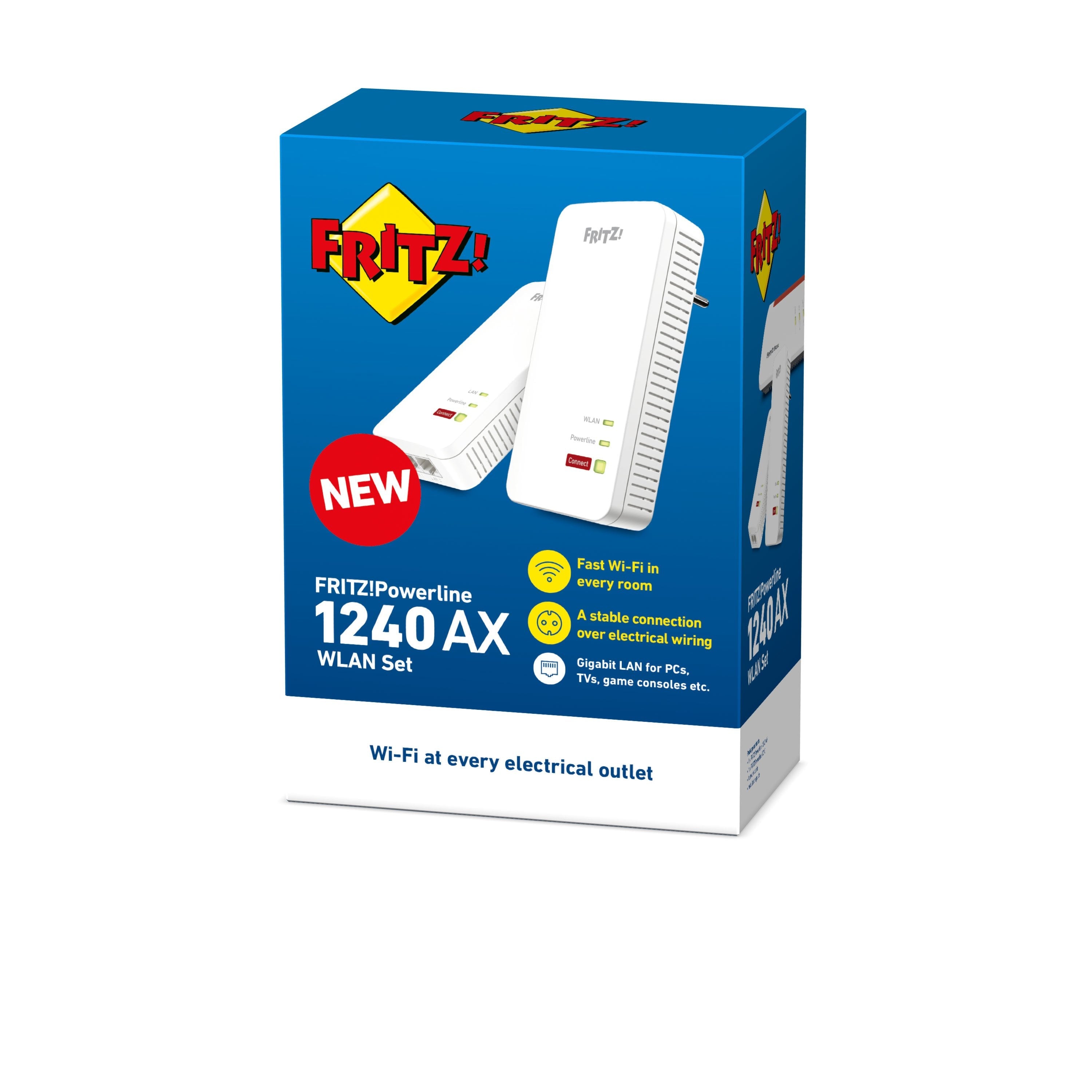 EAN 4023125030383 - Powerline 1240 AX WLAN Set 1200 Mbit/s Ethernet Wifi Blanco 2 pieza(s) imagen 3