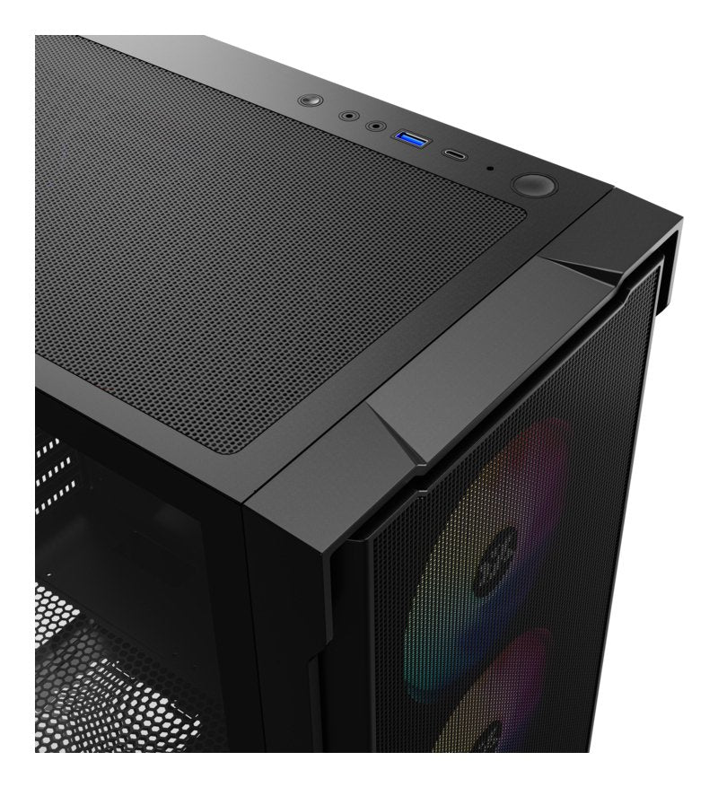 EAN 6978262011420 - XYZ AIRONE 300-X MESH Midi Tower Negro imagen 8
