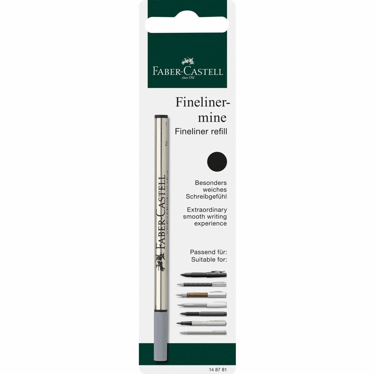 Faber Castell Blister 1 Recambio Fineliner Negro