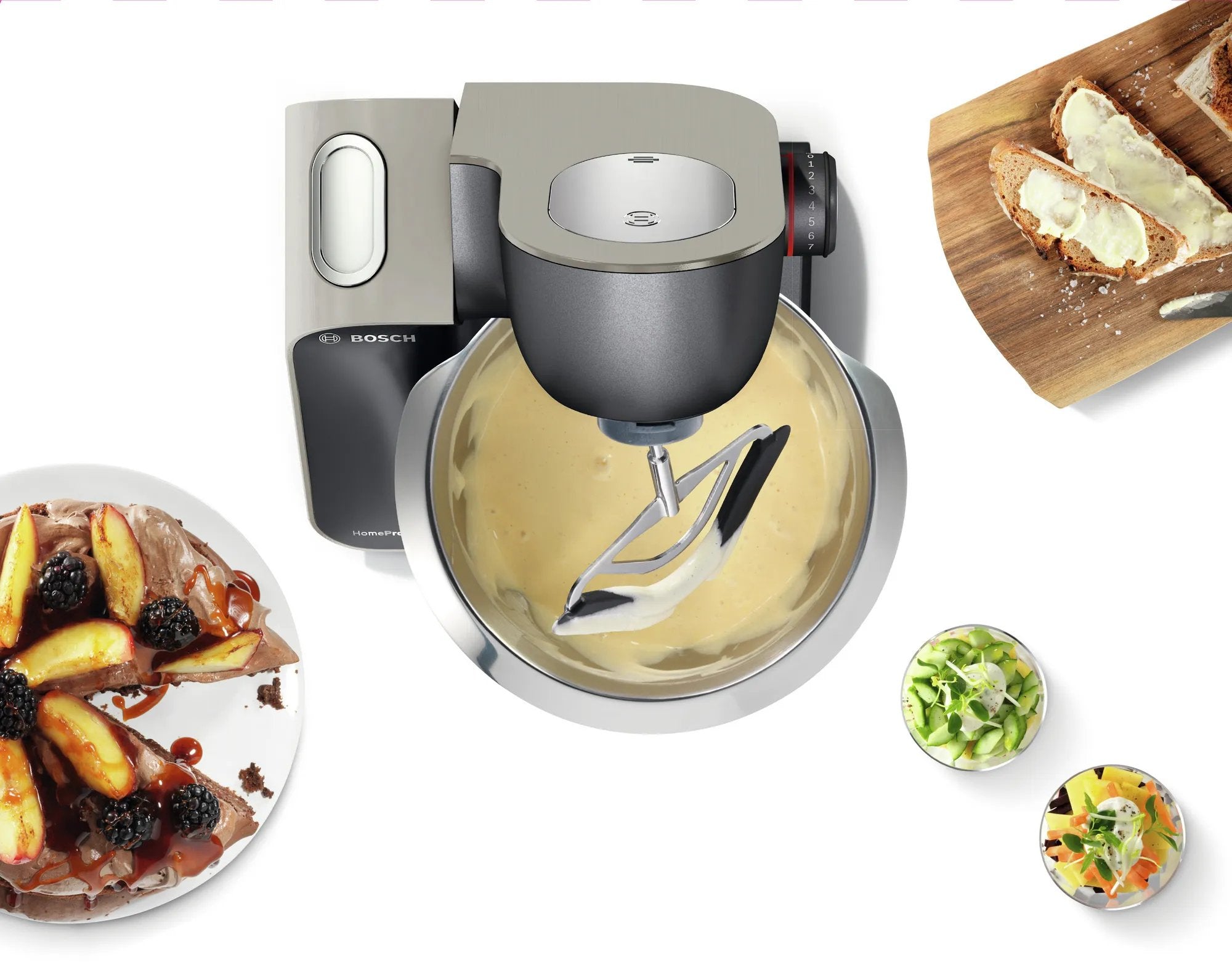 EAN 4242002966564 - Bosch MUM59N26DE robot de cocina 1000 W 3,9 L Acero inoxidable imagen 4