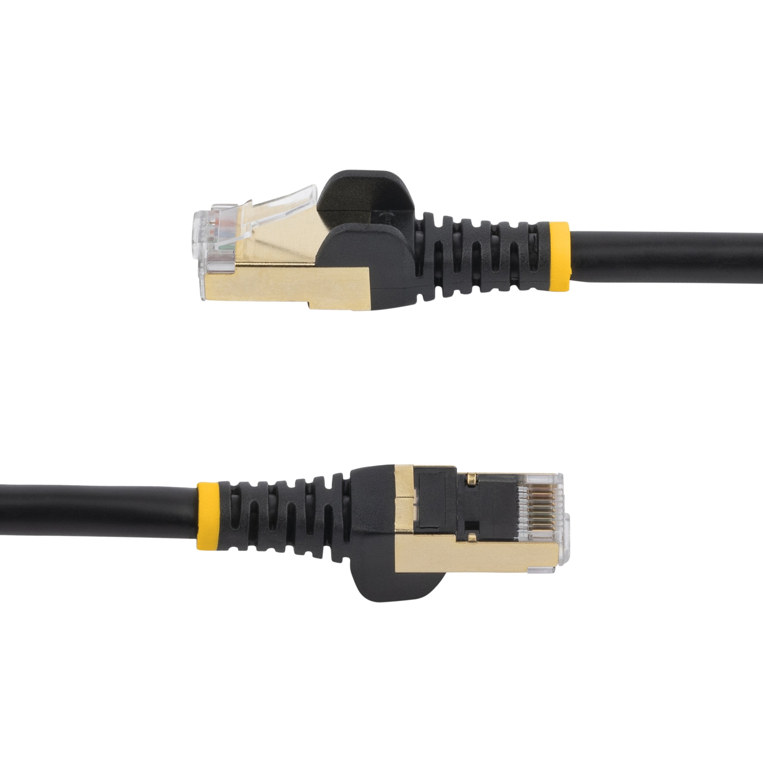 10m Cat6a Ethernet Cable Cabl Black - Shielded Copper Wire