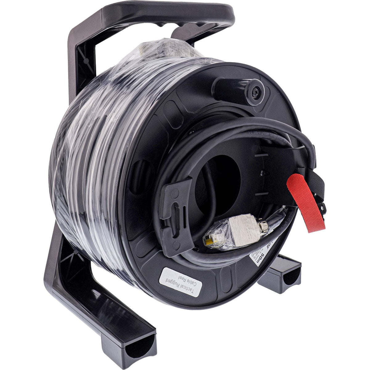 Inline® Network Cable Reel Ip67 Outdoor Pur Harting, Cat.6a S/Ftp, 50m