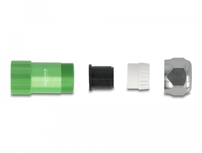 Delock Cableverschraubung 6,4 Mm Mit Zugentlastung Und Biegeschutz, Staub- Und Wasserdichtes Gehäuse (Ip67) Aus Aluminium