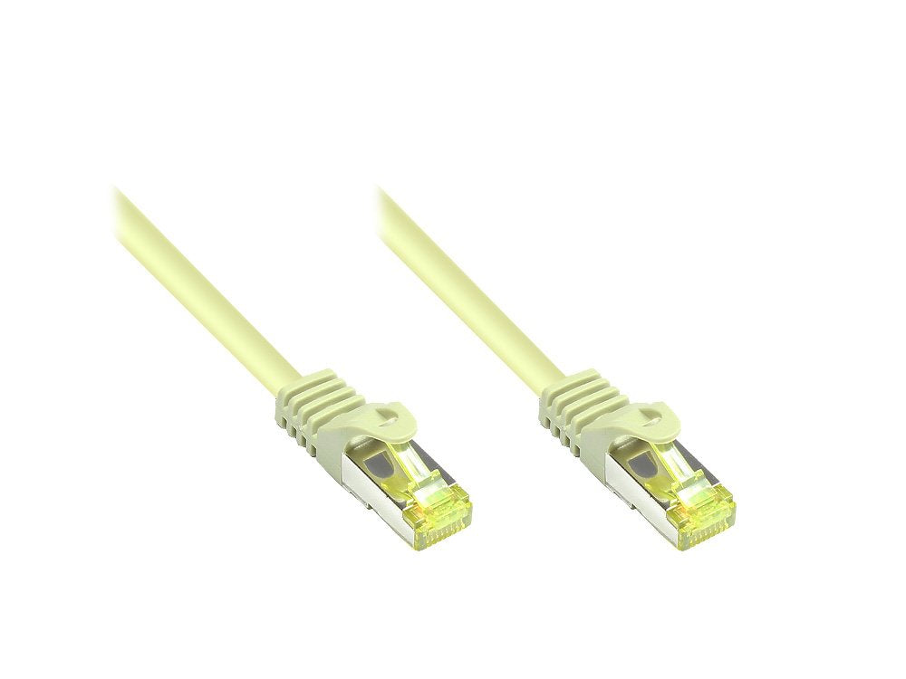 Goodconnections Rj45 Cable De Red Mit Cat. 7 Rohcable Und Rastnasenschutz (), S Ftp, Pimf, Halogenfrei, 500mhz, Ofc, Grau, 0,25m,