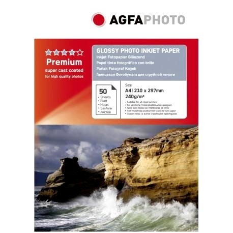 EAN 6970066960263 - AgfaPhoto AP24050A4N papel para impresora de inyección de tinta A4 (210x297 mm) Brillo 50 hojas Blanco imagen 1