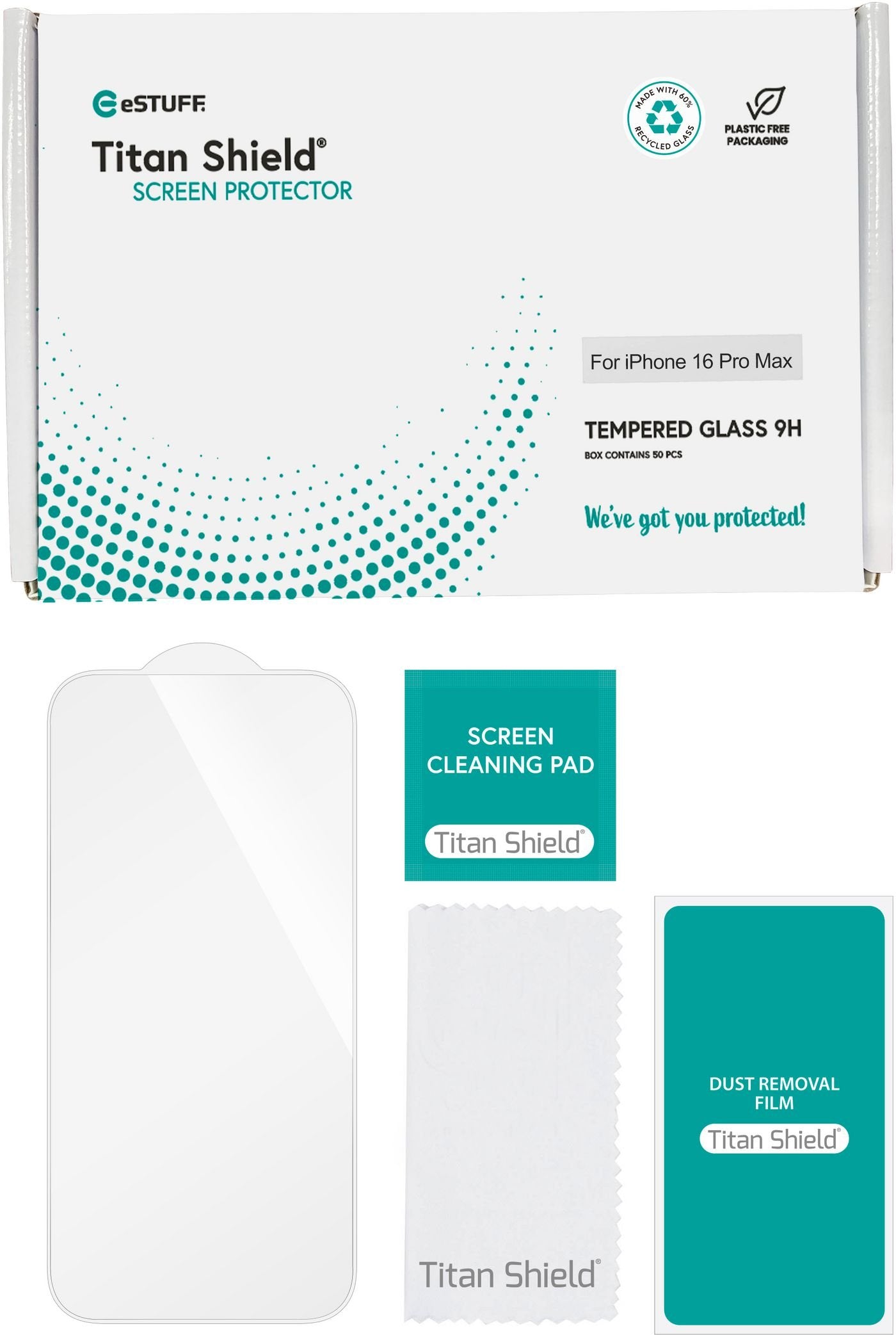 EAN 5715063469941 - eSTUFF ES501426-50BULK protector de pantalla o trasero para teléfono móvil Apple 50 pieza(s) imagen 2