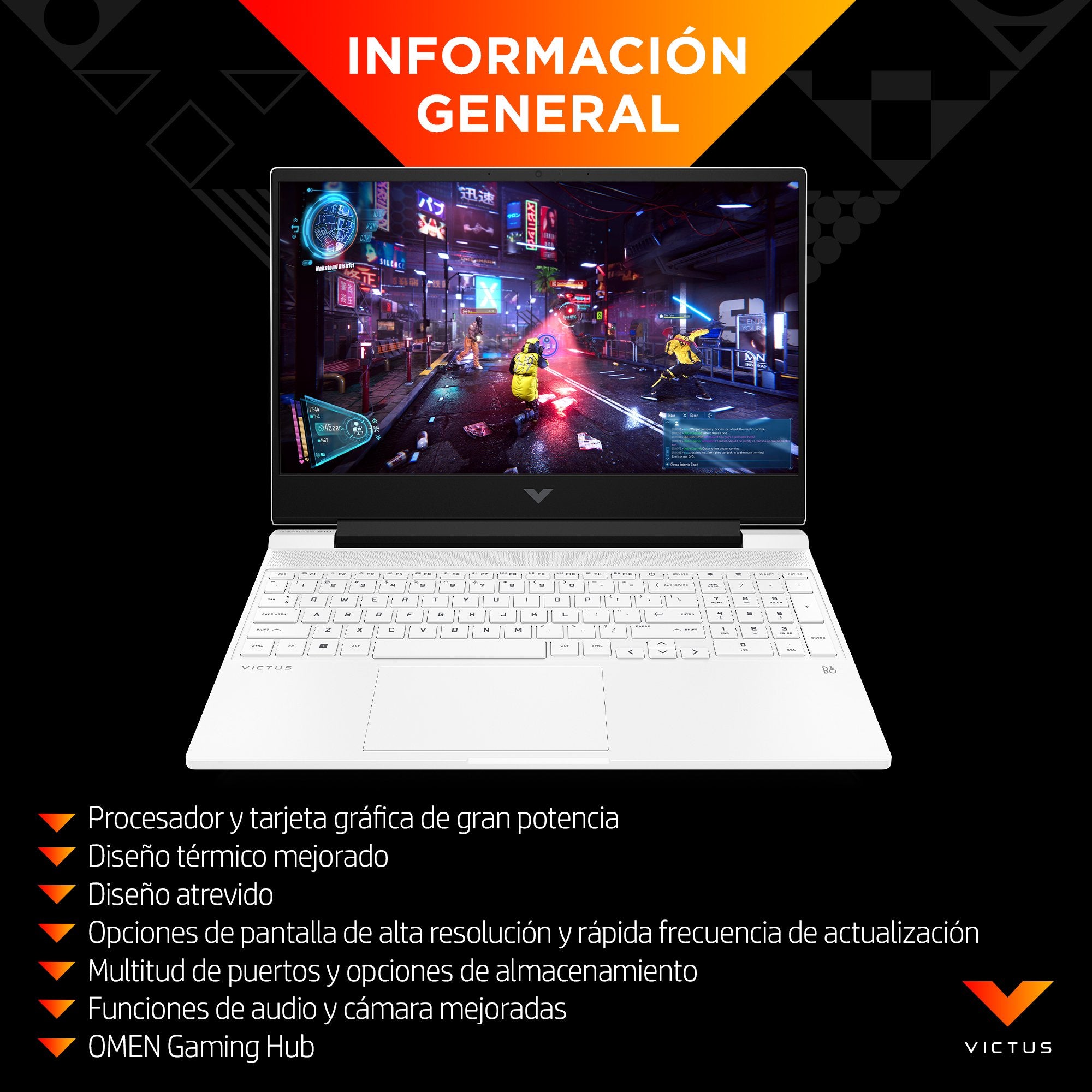 EAN 198122312030 - HP Victus Gaming Victus 15-fa0049ns Intel® Core™ i7 i7-12650H Portátil 39,6 cm (15.6") Full HD 16 GB DDR4- imagen 8