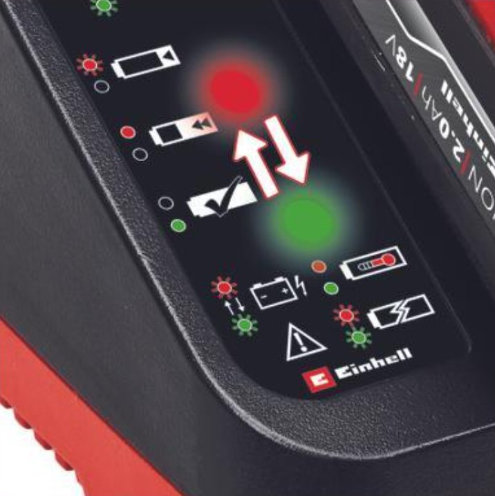 Cargador Einhell Power X-Car Charger 3a Negro/Rojo