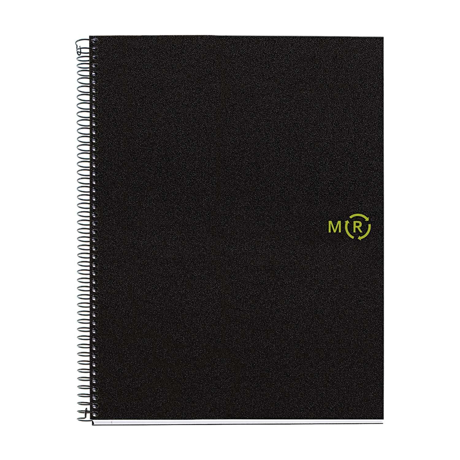 Libreta Espiral A4 120 Hojas Microperforadas 4 Taladros Note Book 4 Reciclado Gris Miquel Rius