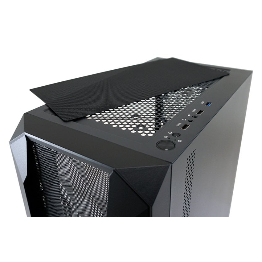 Caja Pc Lc-Power Gaming 712mb M-Atx Polynom X Black, 2*Usb2.0, 1*Usb3.0, Meshfrontpanel