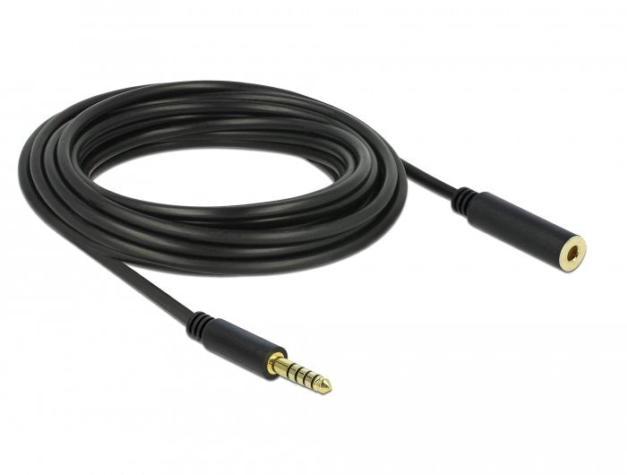 Delock Verlängerungscable Klinke 4,4 Mm 5 Pin Stecker Zu Buchse 5 M Schwarz