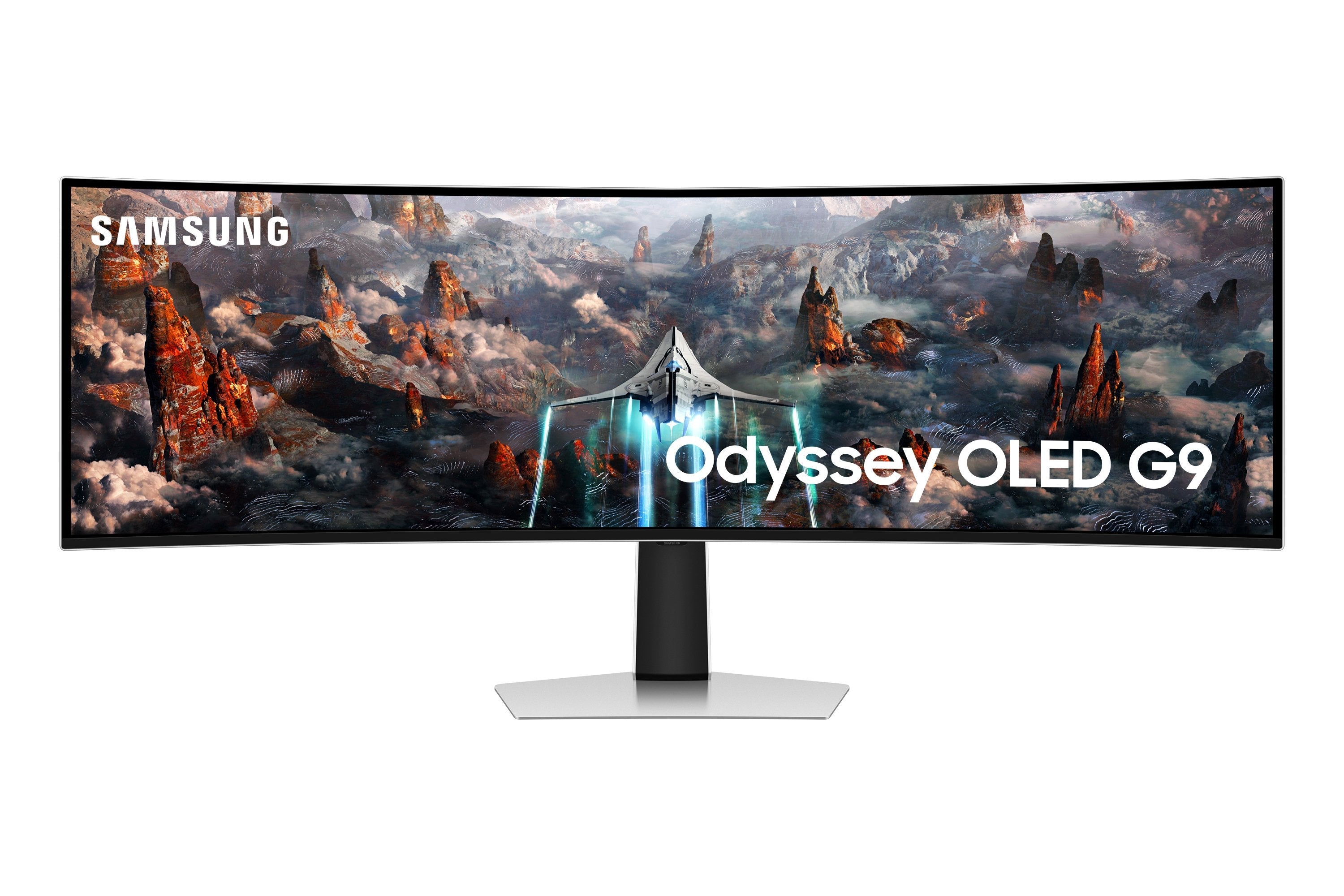 Samsung Ls49cg934suxen 49" Dwqhd 240hz Qd-Oled 0.1ms 1800r 250cd M2 1000000:1 Usb-C Cable Displayport Micro Hdmi