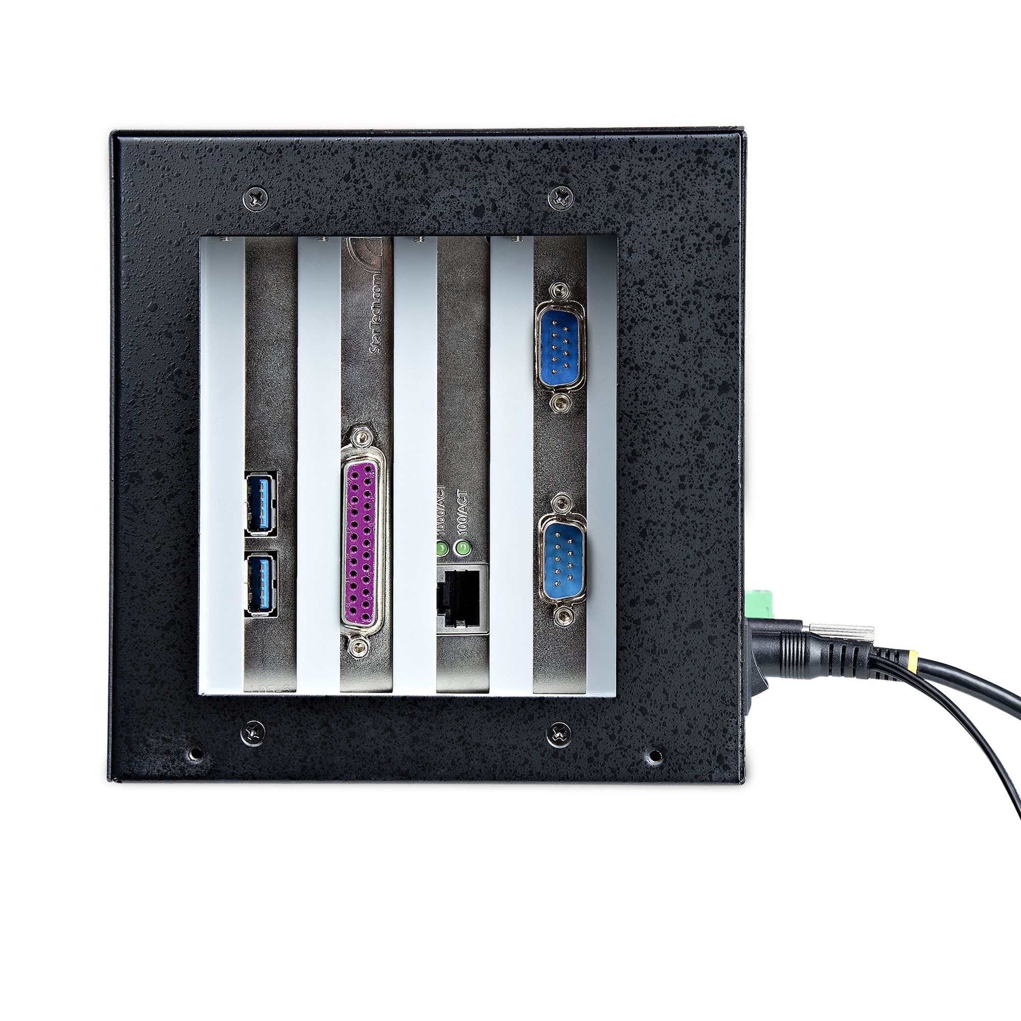 Startech.Com Caja Externa De Expansión Pcie X2 A 4 Ranuras Pci Express X1 - Riser Extensor De 4 Slots Pcie Con Tarjeta Host Pcie X2 - Pcie 2.0 - 10gbps - 4 Slots Externos