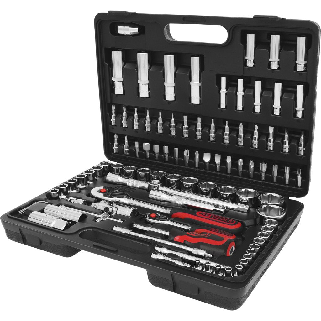 Ks Tools 1/4 +1/2 Chromeplus Steckschlüssel-Satz, 96-Tlg