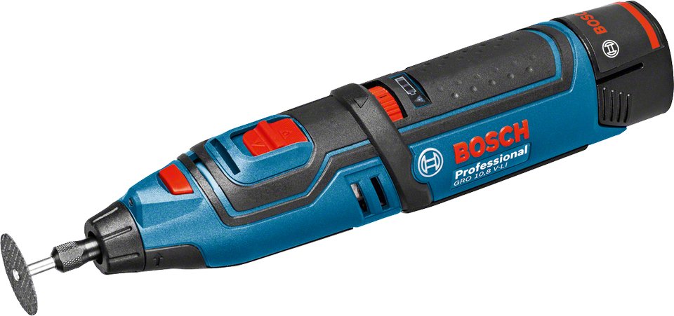 Herramienta Multifuncional Rotativa Profesional Bosch Inalámbrica 12v Gro 12v-35 Solo Click & Go, L-Boxx