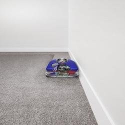 Dyson 360 Vis Nav Aspiradora Robotizada 0,5 L Sin Bolsa Azul, Rojo, Plata