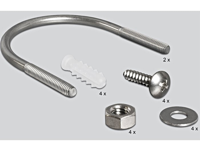 Delock Wlan 802.11 B G N Antenne N Buchse 8 Dbi Omnidirektional Starr Grau Outdoor