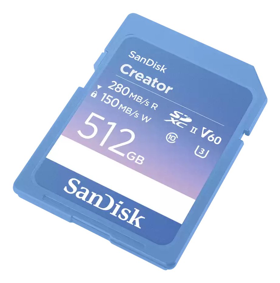 EAN 0619659216610 - SanDisk Creator 512 GB SDXC UHS-II Clase 10 imagen 2