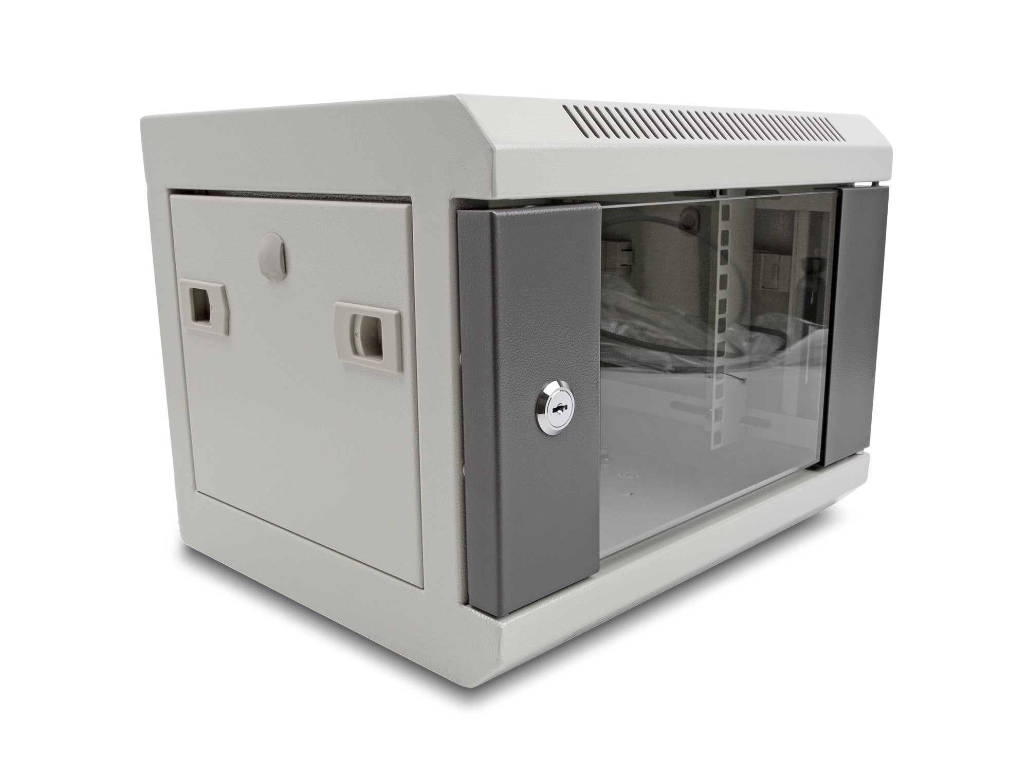 Delock 43416 Gabinete De Red De 10" Con Puerta De Vidrio 4u Gris