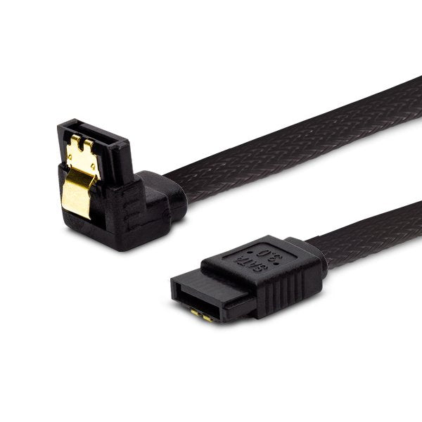EAN 5901986045748 - Savio GAK-04 Kabel SATA III 30cm, oplot czarny, ktowy, zote zatrzaski cable de SATA 0,3 m SATA 7-pin 2 x imagen 1