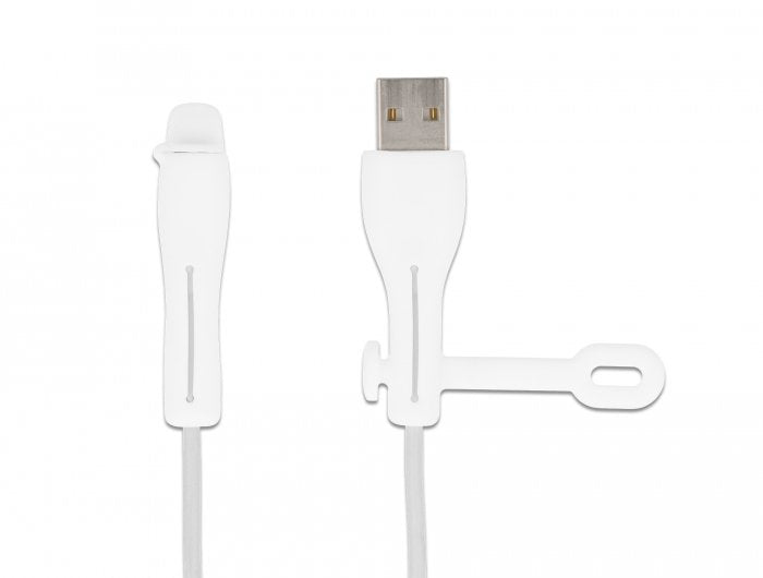 Staubschutz Für Usb Typ-A Stecker Und Apple Lightning Stecker Set 2 Stück Weiss