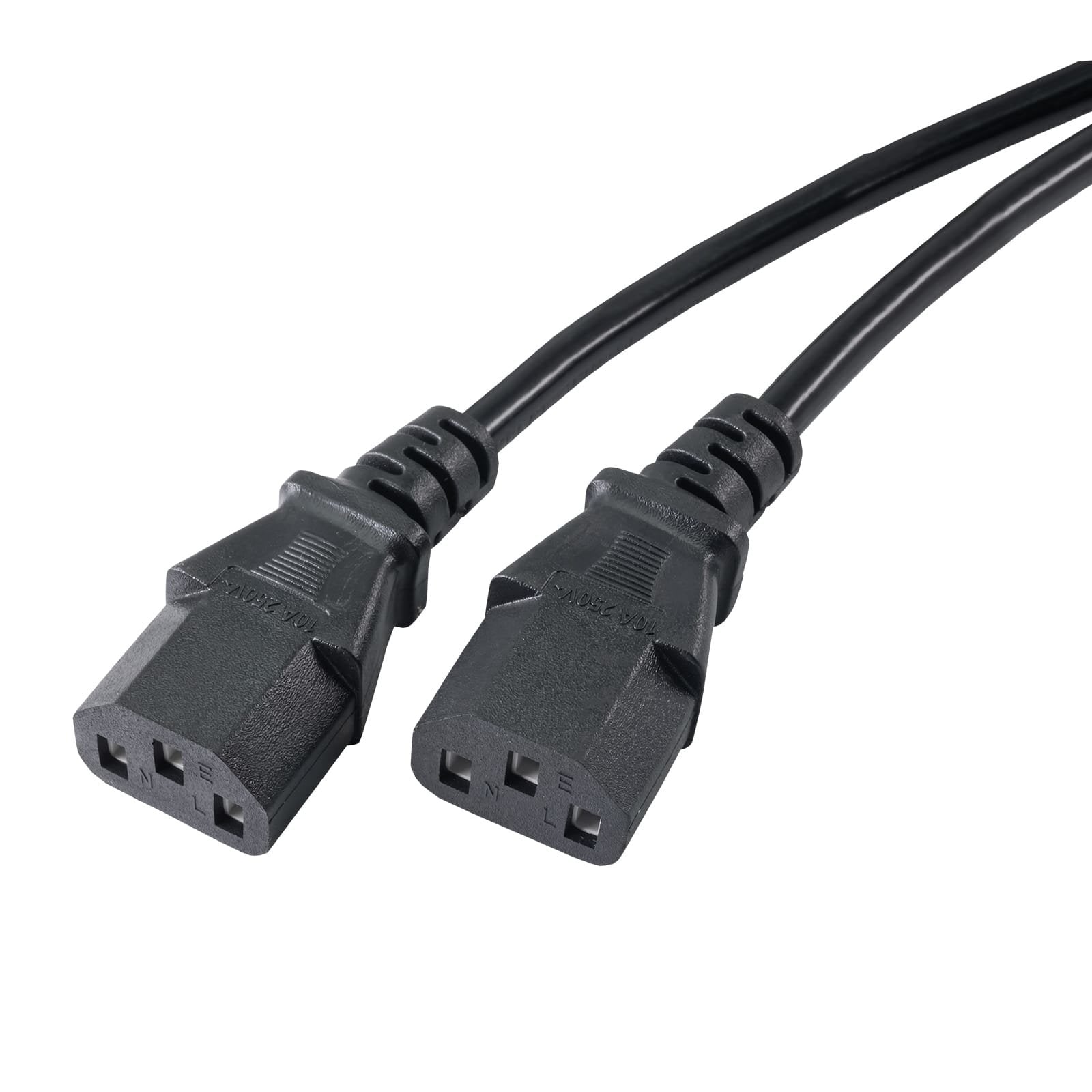 Cable De Alimentación Akyga Y Ak-Pc-04a Cee 7/7 2x C13 250v / 50hz 1.8m Schuko
