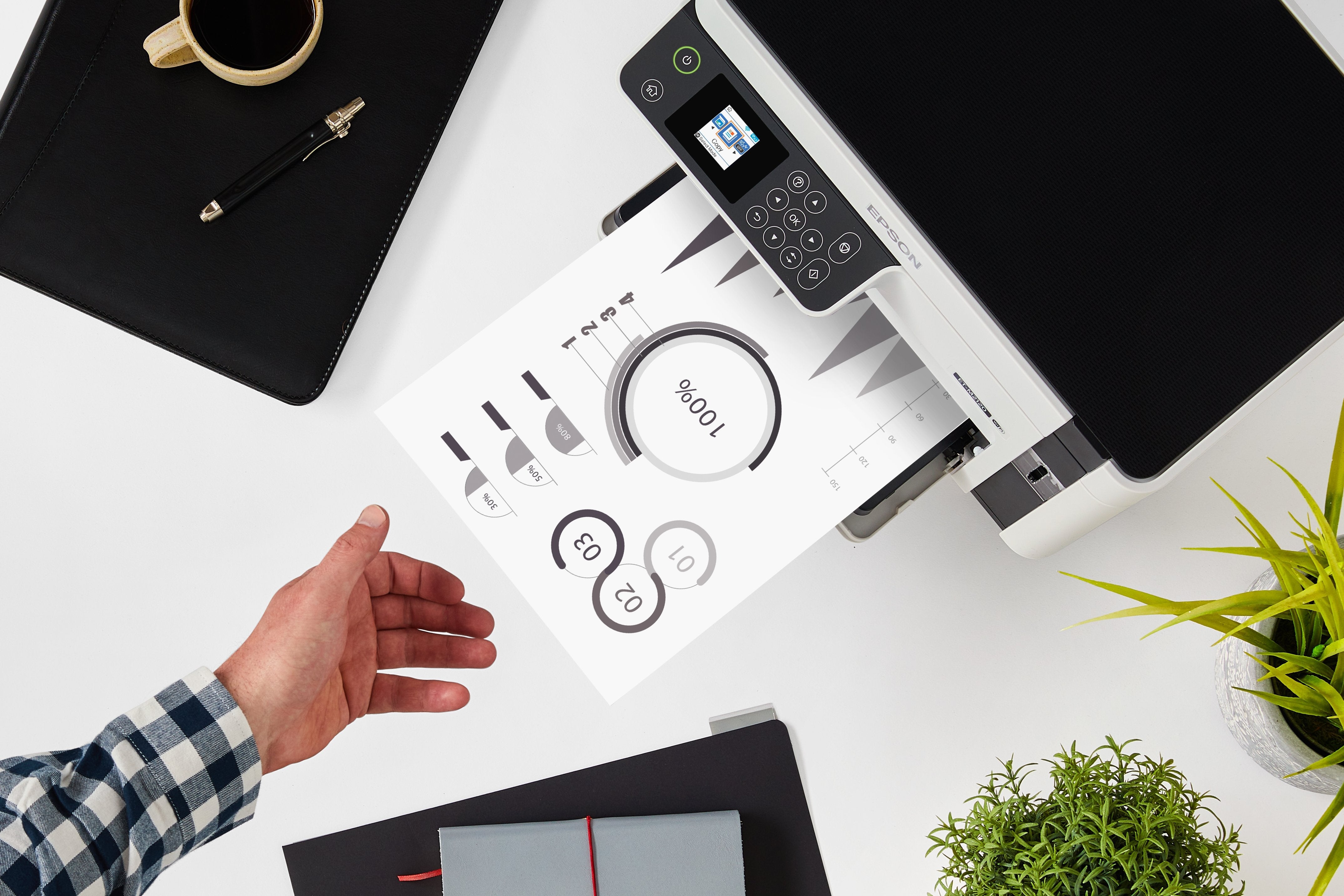 Impresora Epson Ecotank Mono M2120, 3 En 1, A4, 1200 X 2400 Ppp, 32 Ppm, Usb, Wi-Fi, 3 Aã±Os De Garantia Despues Del Registro.