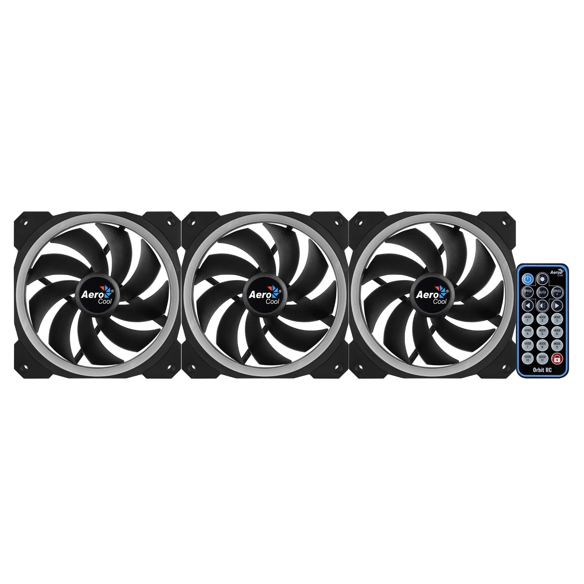 Aerocool Advanced Technologies Aerocool Orbit Rc - Ventilador De Carcasa - 120 Mm