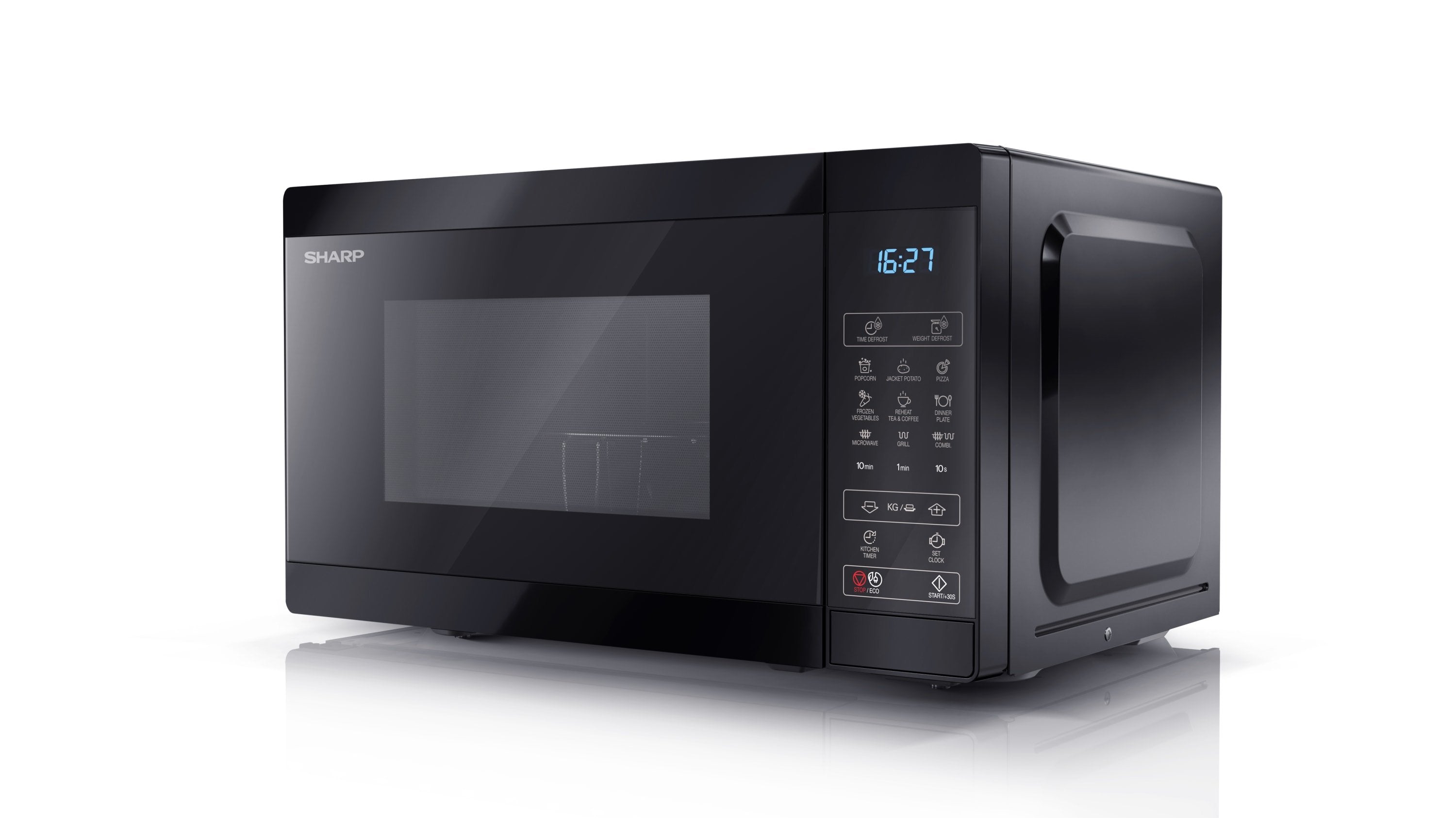 EAN 4974019142326 - Sharp YC-MG02E-B microondas Negro Microondas con grill Encimera 20 L 800 W imagen 2