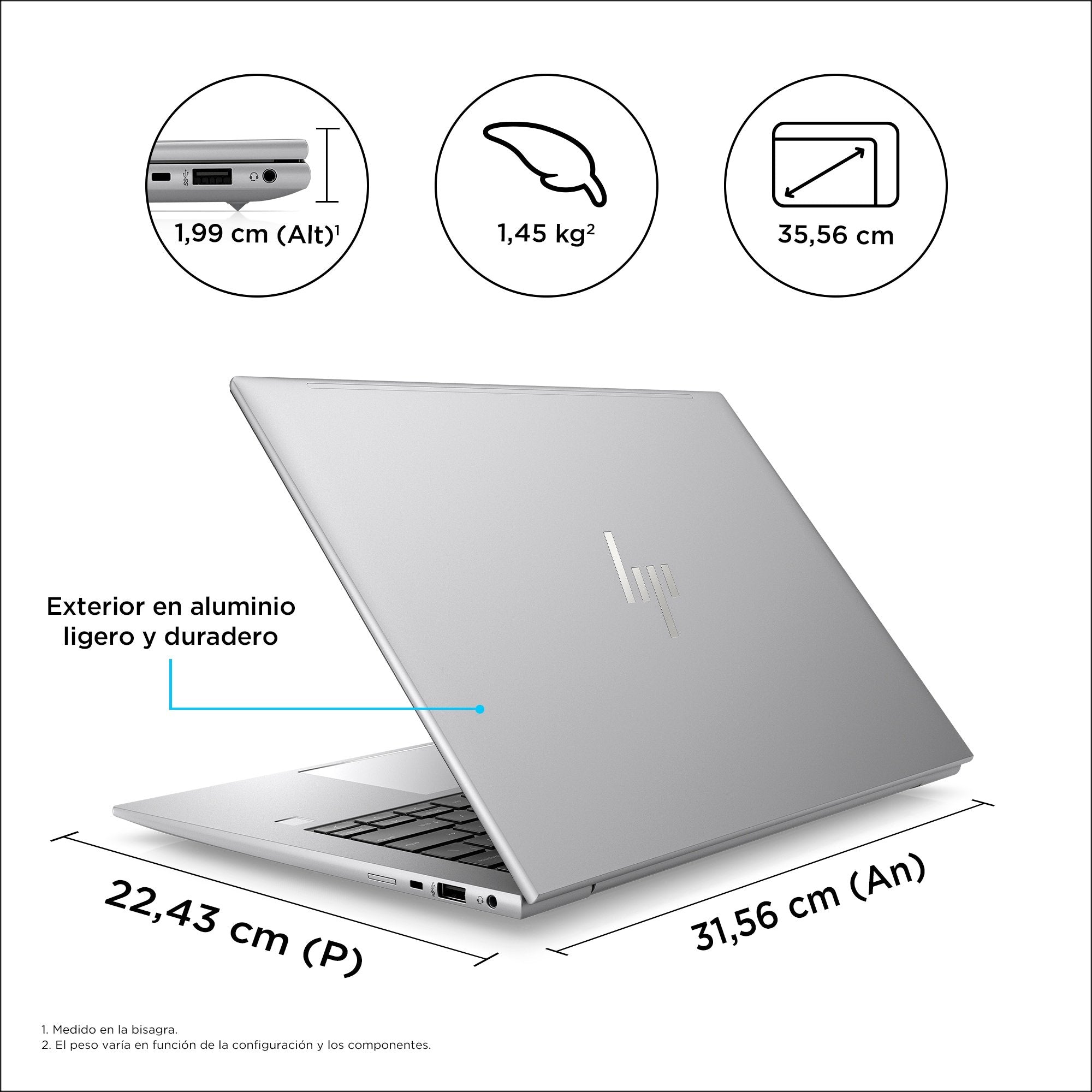 Hp Zbook Firefly 14 G10 14" Wuxga I7-1365u 16 Gb 512 Gb Ssd Nvidia Rtx A500 Windows 11 Pro Plata