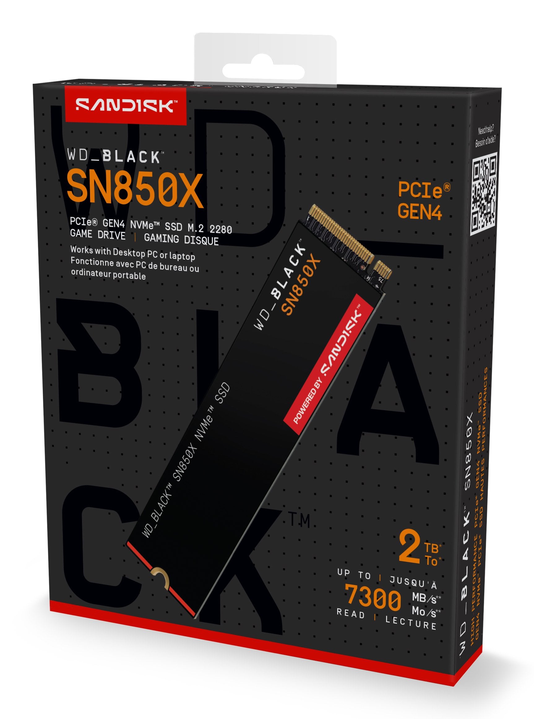 EAN 0718037891408 - SanDisk Black WD_BLACK SN850X NVMe 2 TB M.2 PCI Express 4.0 imagen 7