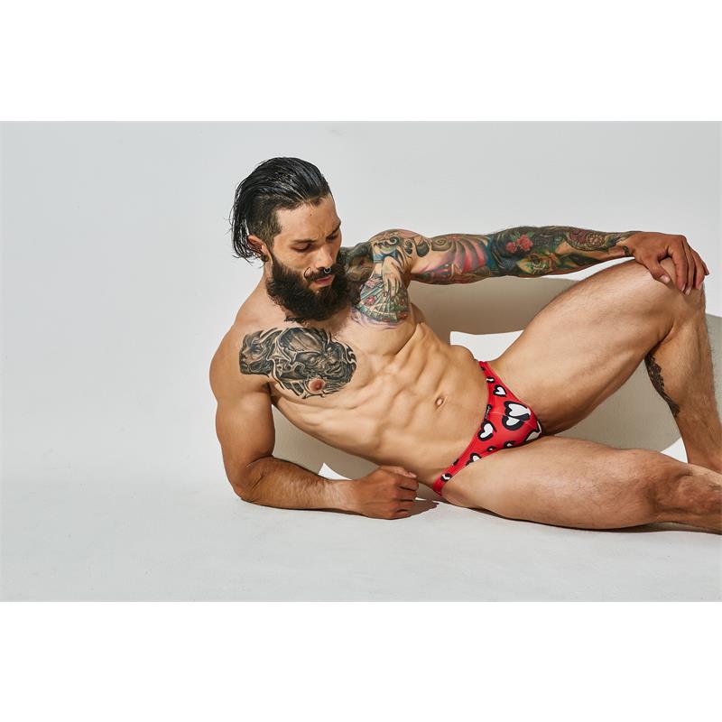 C4m11 Calzoncillo Estilo Brazilian Hearts Talla (Interno):S