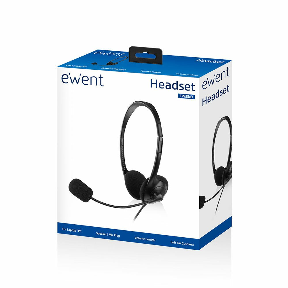 EAN 8716065216684 - Ewent EW3563 auricular y casco Auriculares Alámbrico Diadema Llamadas/Música Negro imagen 4