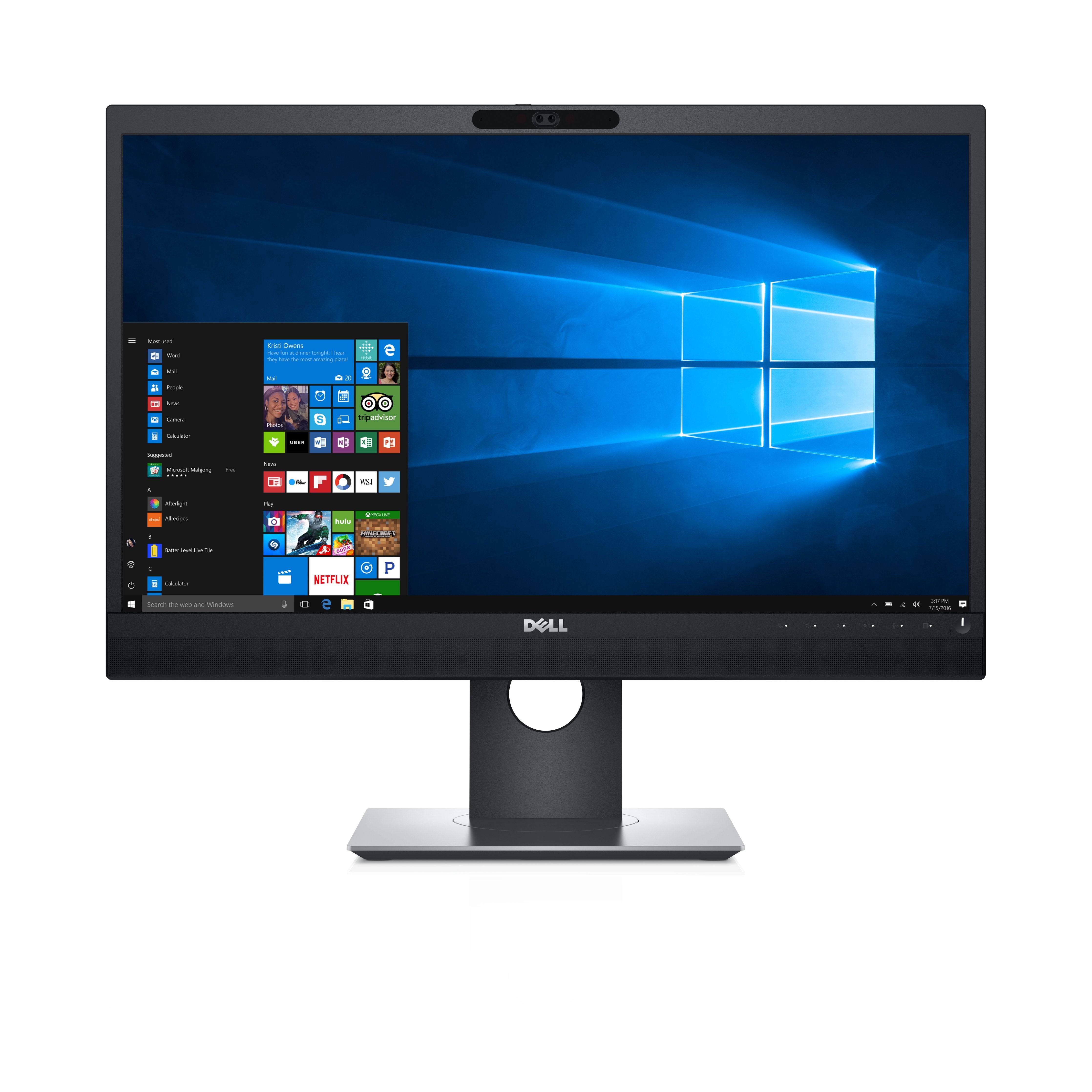Monitor Dell 24" P2418hz Ips Webcam 16:9,Vga,Hdmi,Dp,1920x1080