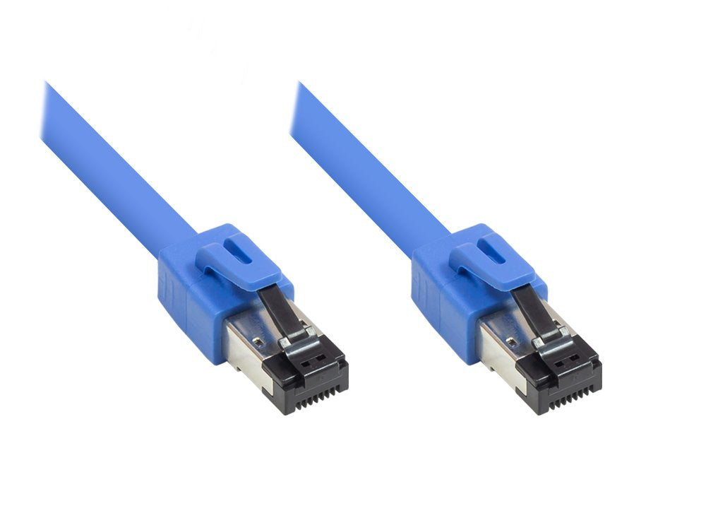 Rns® Cable De Red Cat. 8.1, S Ftp, Pimf, Halogenfrei (Lszh), 2000mhz, 40gbit S, Blau, 0,5m, Good Connections®