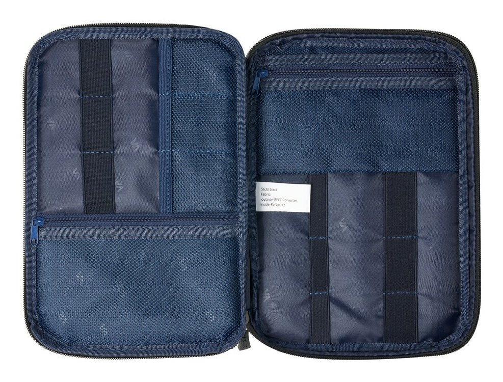 Rivacase 5633 Organizador Viaje Cables Negro Gran