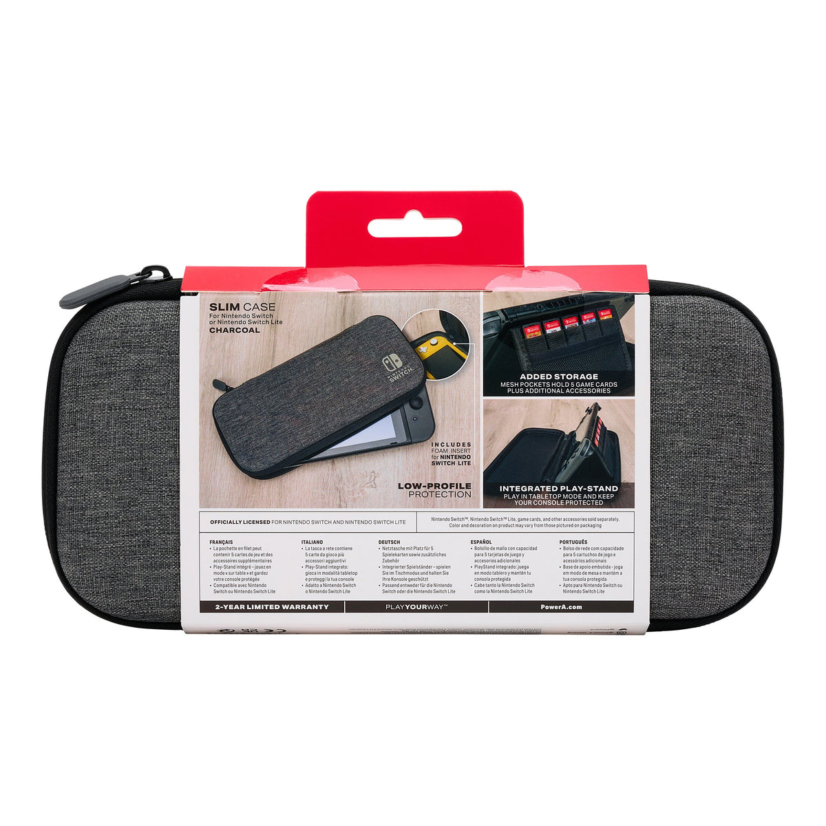 EAN 0617885027246 - PowerA 1522651-01 funda para consola portátil Funda protectora rígida Nintendo Carbón vegetal imagen 13