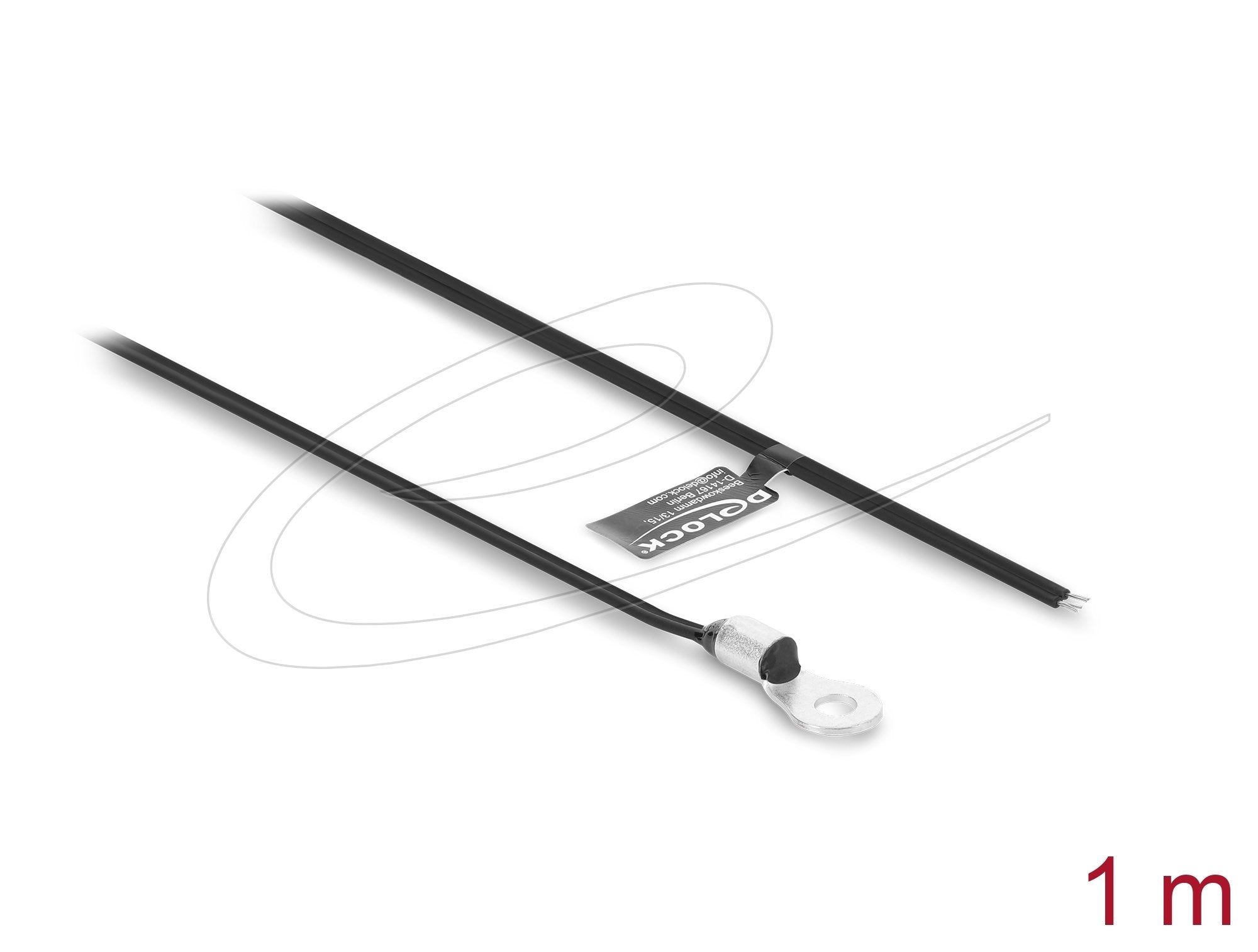 Delock Temperaturfühler-Cable M4 Mit 2 X Offenen Cableenden Xlpe Flach B25 85 3977k 1 M