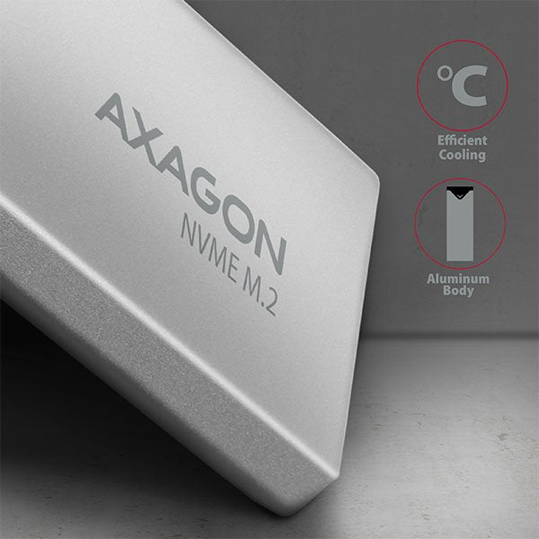 EAN 8595247904287 - Axagon EEM2-UG2 caja para disco duro externo Caja externa para unidad de estado sólido (SSD) Negro, Gris imagen 5