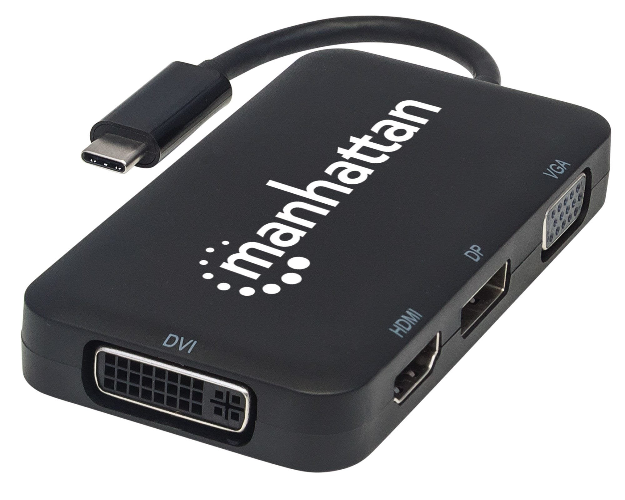 EAN 0766623152600 - Manhattan 152600 base para portátil y replicador de puertos USB Tipo C Negro imagen 1