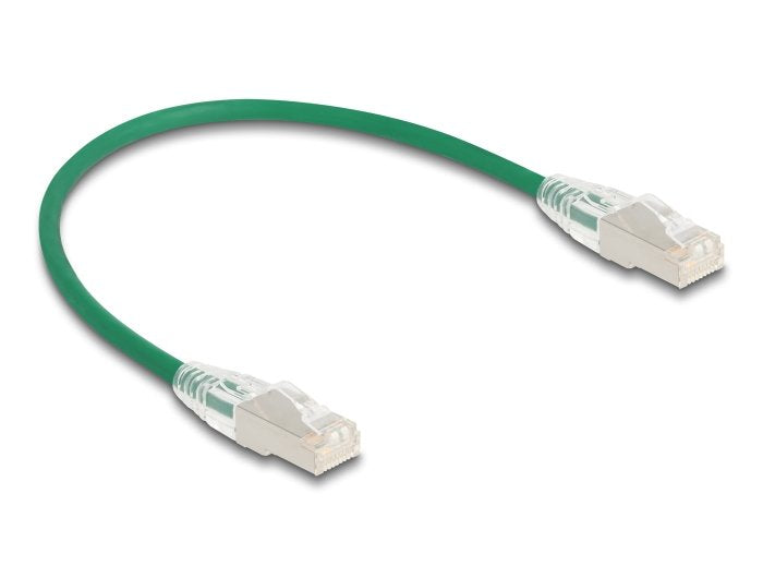 Delock Rj45 Cable De Red Cat.6a Macho A Macho U/Ftp Slim 0,3 M Verde